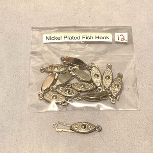 Silver tone bundle Fish Hook Clasps (12) Lobster Clasps (10) & metal donut beads